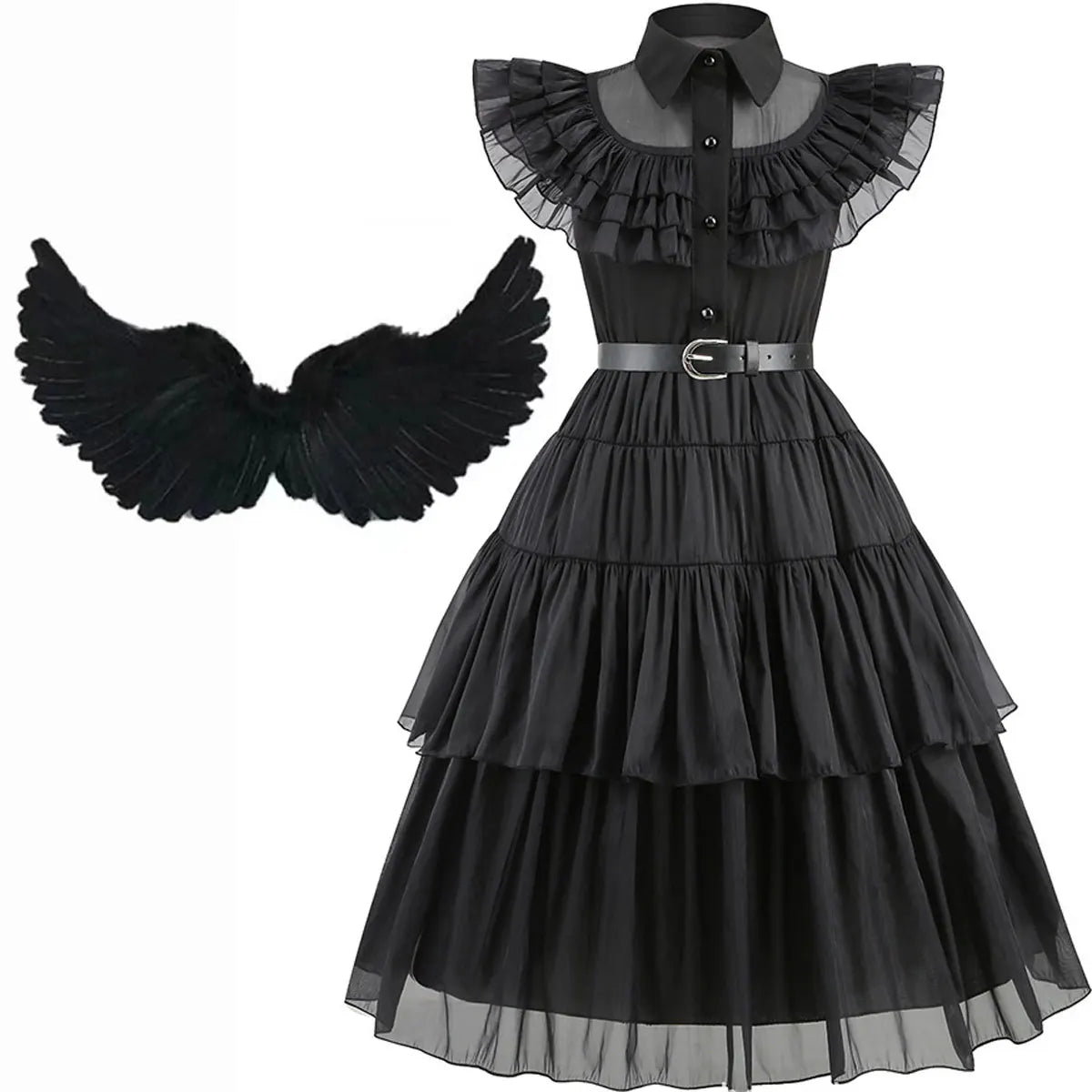 Disney-Inspired Wednesday Addams Cosplay