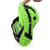 Men Football Soccer Boots Athletic Shoes New Leather Big Size High Top Cleats Training Sneaker Comfortable 6