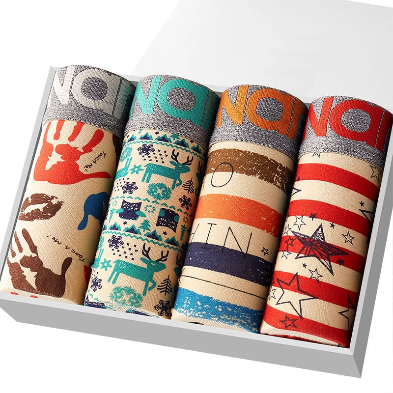 4-Pack Men’s Comfort Cotton Boxer Shorts