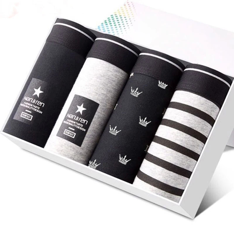 4-Pack Men’s Comfort Cotton Boxer Shorts