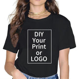 Custom T shirt Women Men Customised Printed 100% Cotton Short Sleeve Your Logo Photo Brand Text Tee Personalize Graphic Clothing 3