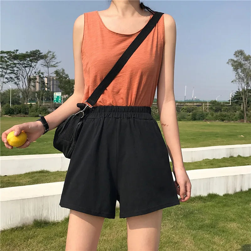 Women Shorts Black 2024 Summer Fashion NEW Casual Clothes Solid color egan Hip hop punk Pocket dropshipping harajuku vintage 5