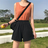 Women Shorts Black 2024 Summer Fashion NEW Casual Clothes Solid color egan Hip hop punk Pocket dropshipping harajuku vintage 5