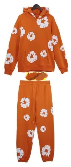 Denim Tears Cotton Foam Print Hoodie & Jogger Set