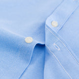 Men's Cotton Blend Solid Shirt, Formal Business Lapel, Long Sleeve 3