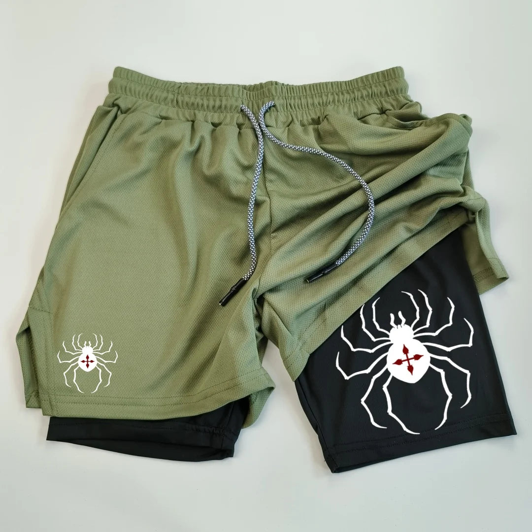 Anime-Hunter-x-Hunter-Performance-Shorts-for-Men-Breathable-Spider-Gym-Shorts-Summer-Sports-Fitness-Workout