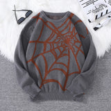 Men’s Spider Web Jacquard Knit Pullover