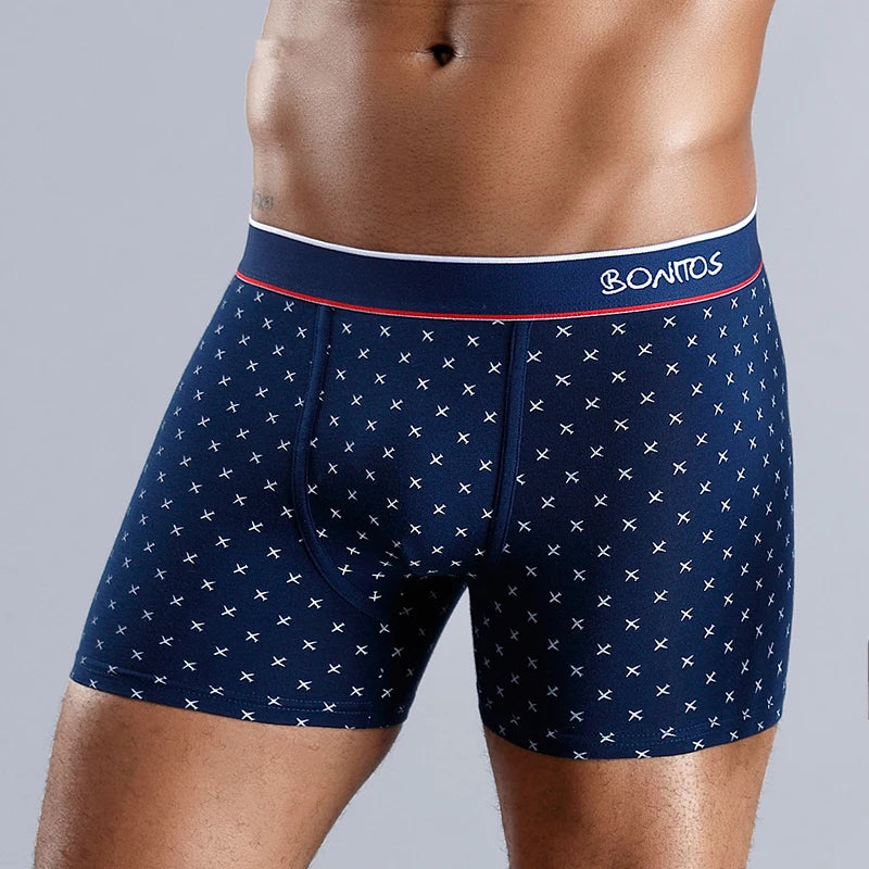 Men's 100% Cotton Printed Boxer Shorts (Plus Size Available)