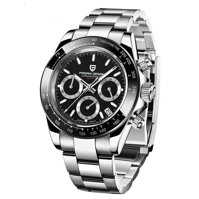 Pagani Design V2 Men’s 40mm Quartz Chronograph - Sapphire & Steel