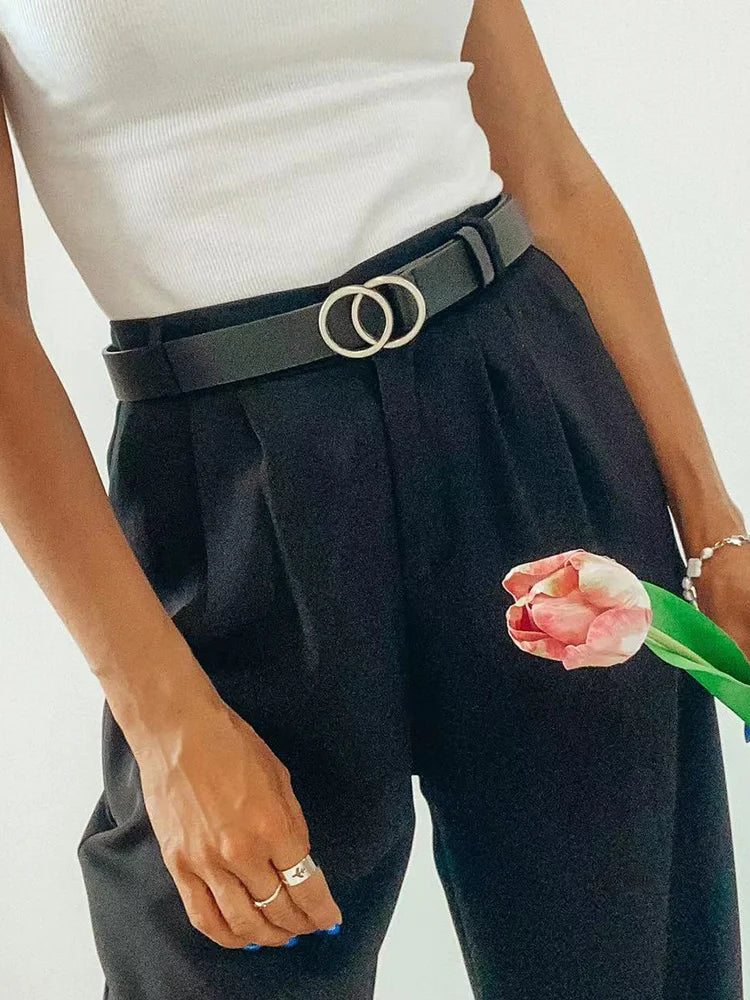 New Women Pants Fashion High Waist Stright Long Wide leg Suit pants Female Casual Spring Summer Female Long Pants Trousers