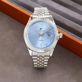 New Men Date Watches High-end Luxury Casual Calendar Stainless Steel Business WristWatch Leisure Sport WristWatch Clock
