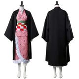 Anime Nezuko Cosplay Kamado Nezuko Cosplay Costume Nezuko Wig Uniform with Props for Adult Kids Halloween Carnival Costumes 2