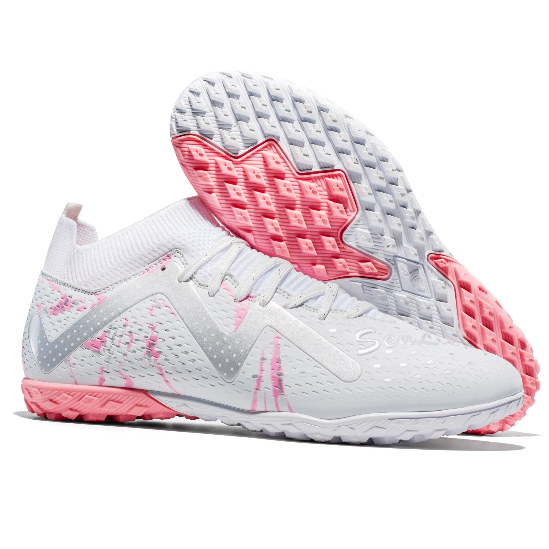 Men's Soccer Cleats Football Cleats for Mens Big Boys Mid-Top Spikes/TF Shoes for Youth Professional Training Turf Sneaker