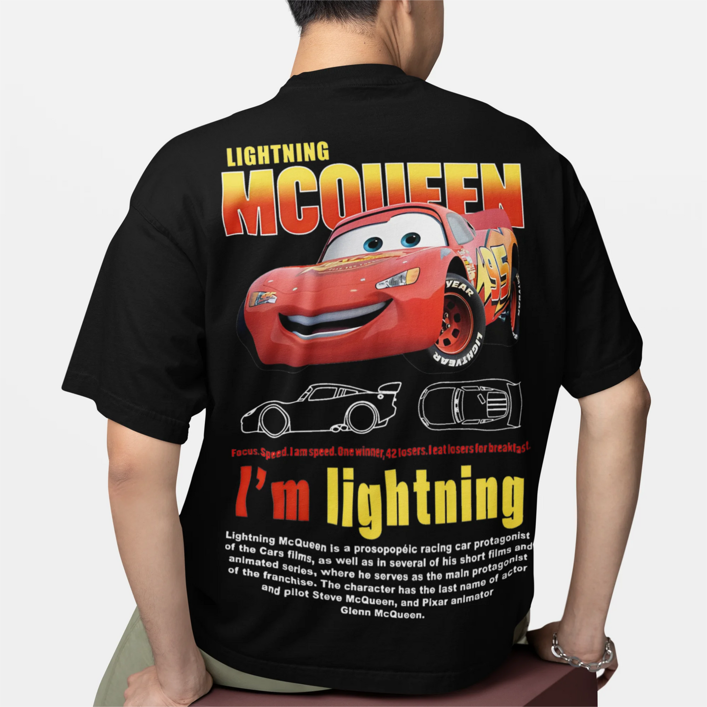 Fun Sally I'm Lightning Car Outfit T Shirt for Men Women Mcqueen Tee Shirt 100% Cotton New Arrival Clothing Love Gift For Couple