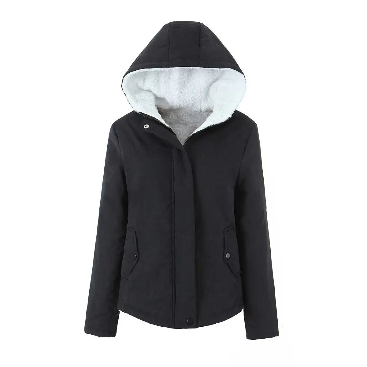 Women's Trendy Velvet Hooded Parka