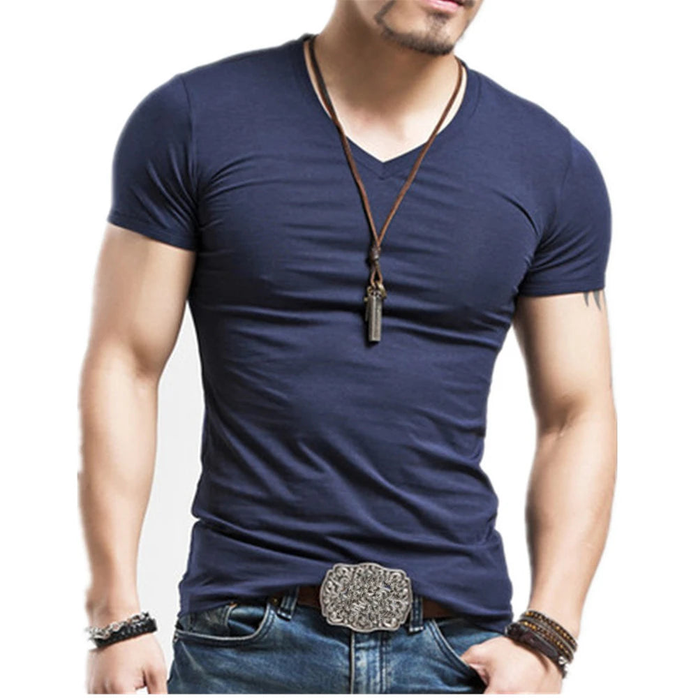 2025 MRMT Brand New Men T Shirt 10 colors Fitness Mens T-shirts V neck Man T-shirt For Male Clothing Tshirts S-5XL Tops Tees 2