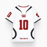 Mens Anime Jersey Blue Lock Sae Itoshi Role Playing 3d Print T-shirt Men Women Fashion Oversized Short Sleeve T shirt Breathable 2