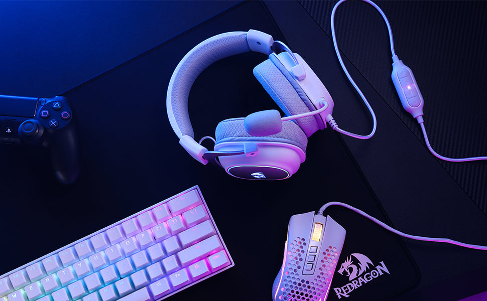 Redragon H510 Zeus-X RGB Wired Backlit Gaming Headset 7.1 Surround Sound Multi Platforms Headphone