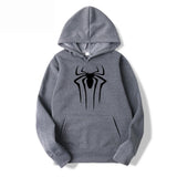 Fashion brand Men's Hoodie Casual Hoodie Sweatshirt Men's/Women's top Solid color printed spider hoodie sweatshirt