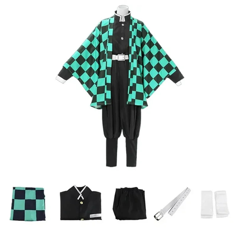 New Demon Slayer Cosplay Tanjiro Nezuko Cosplay Kids Shinobu Costume Japanese Anime Cartoon Halloween Costume Christmas Gifts 2