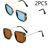 Retro Small Square Metal Sunglasses