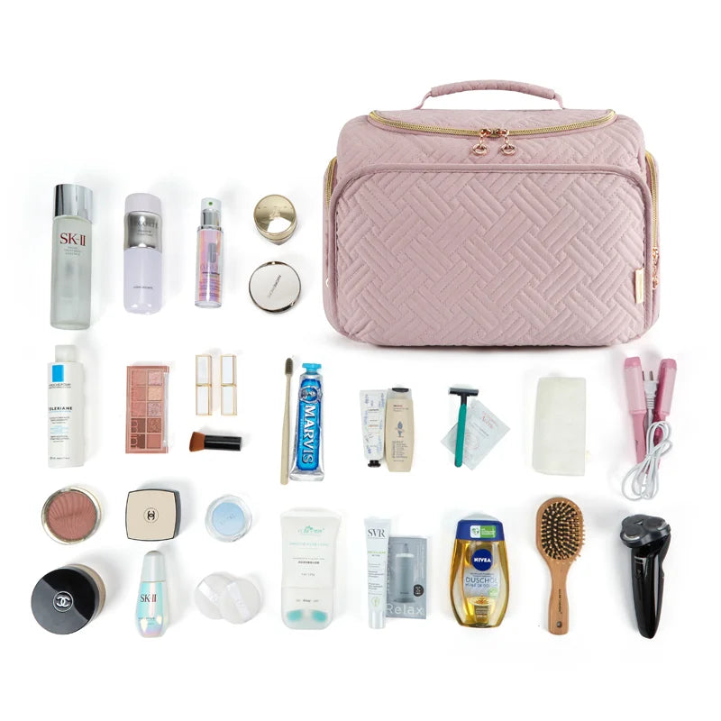Women's Cosmetic Bag Large Capacity Travel Toiletry Bag With Handle Waterproof Storage Makeup Organizer Cases 3