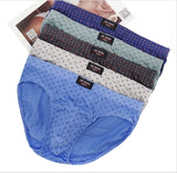 100% Cotton Briefs Mens Comfortable Underpants Man Underwear M/L/XL/2XL/3XL/4XL/5XL 5pcs/ 4