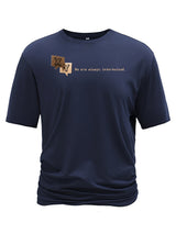 Creative Geometric Graphic Print Short Sleeve T-shirt for Men, Summer Outdoor Casual Crew Neck Top Shirt