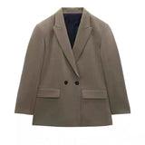 Women’s Premium Double-Breasted Commuter Blazer