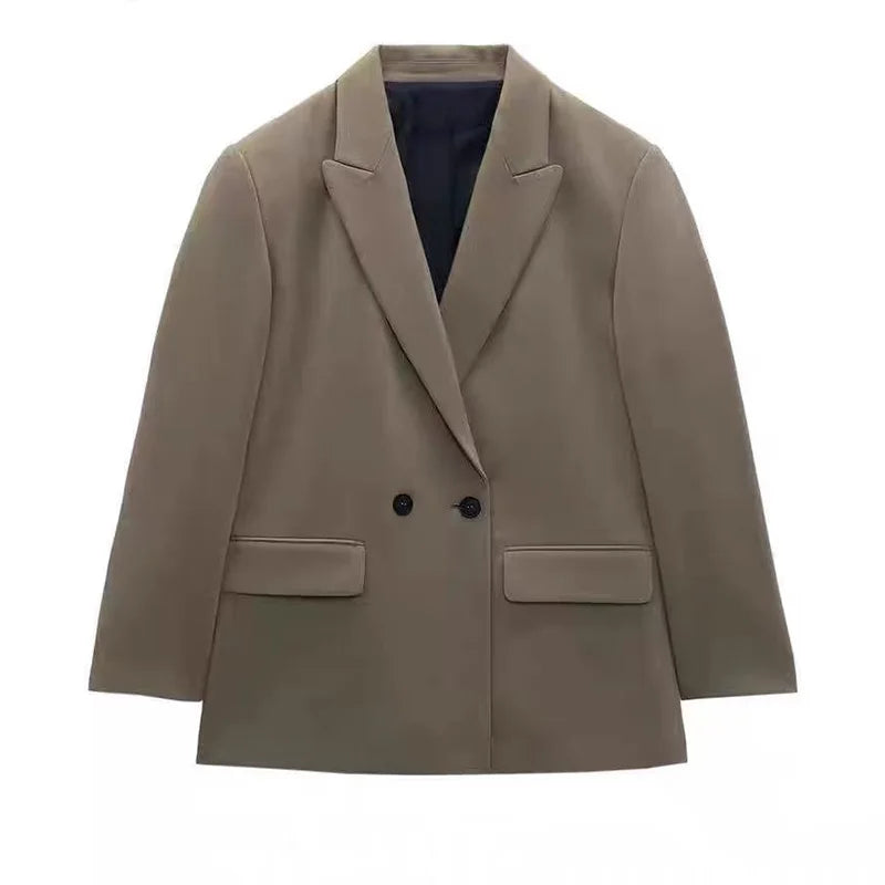 Women’s Premium Double-Breasted Commuter Blazer