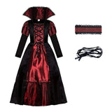 2025 Girls Halloween Cosplay Ghost Bride Dress Kids Carnival Party Children Gothic Vampire Costume Dress Clothing 4