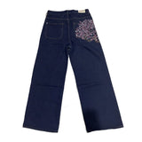 Harajuku Plum Blossom Wide-Leg Jeans
