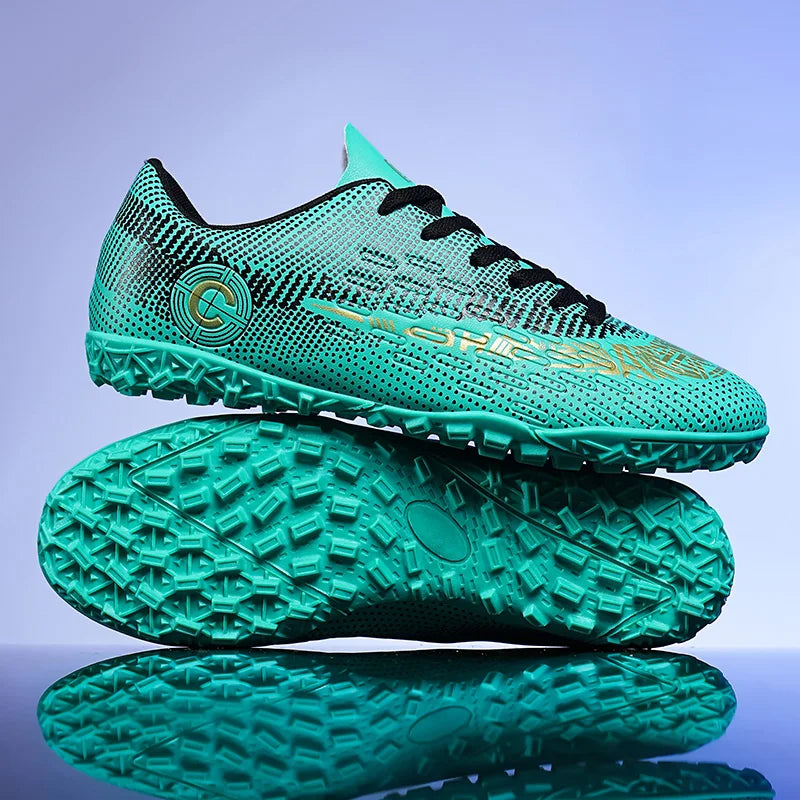 Large Size FG/TF High Quality Mens Soccer Shoes Non-Slip Turf Soccer Cleats for Kids Training Football Boots Chuteira Campo 48