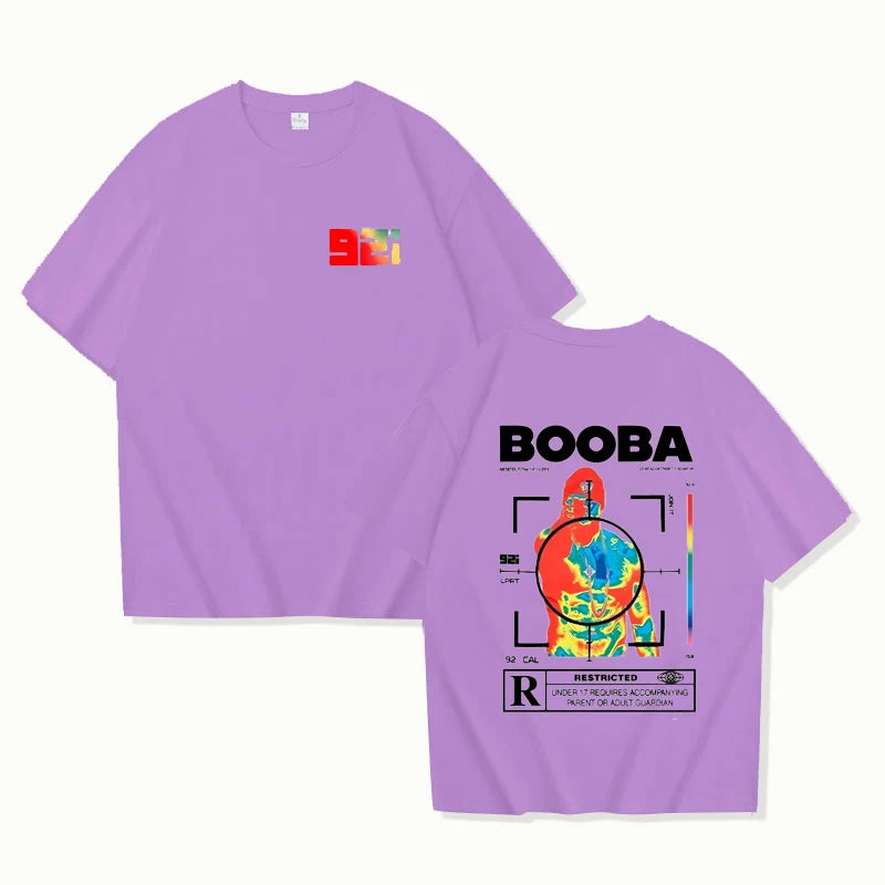 B2O T-shirts Men Fashion BOOBA Printed Short Sleeve T Shirt Women Casual Harajuku Streetwear Tee Tops 6