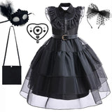 Disney-Inspired Wednesday Addams Cosplay