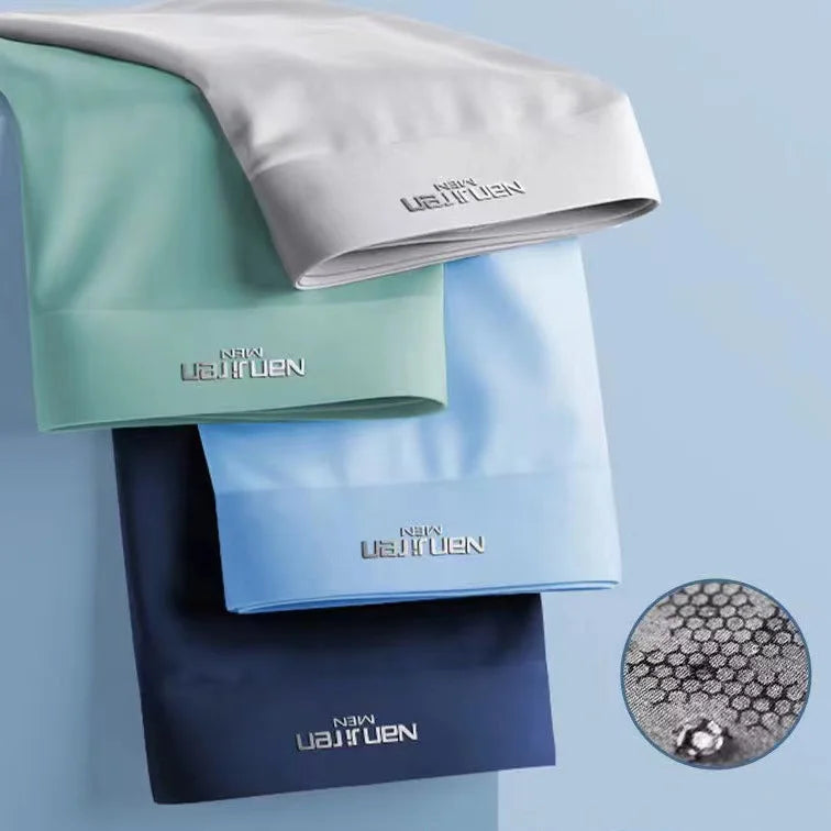 Men’s 4-Pack Ice Silk Breathable Boxers