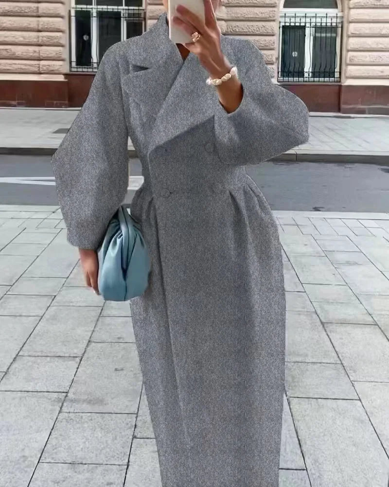 Women’s Retro Palace Lantern-Sleeve Coat