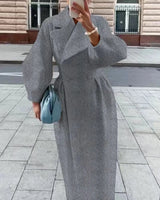 Women’s Retro Palace Lantern-Sleeve Coat