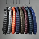 Men's Lightweight down Cotton Jaet Autumn Winter Stand Collar ort Sle Warm Casual ly Portable Outerwear 2