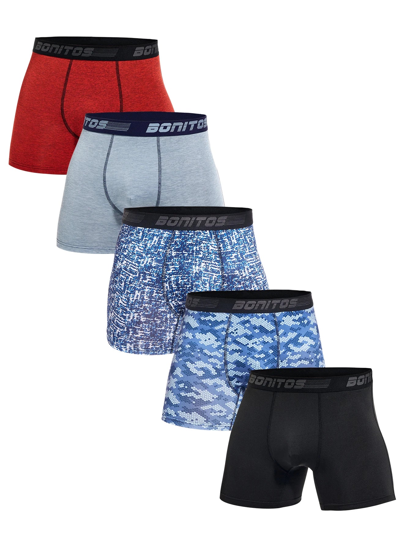 5-Piece Men’s Luxury Boxers & Briefs Collection