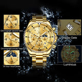 Men's Watches Top Brand Luxury Watch for Men Original Waterproof Stainless Steel Chronograph Moon Phase 4