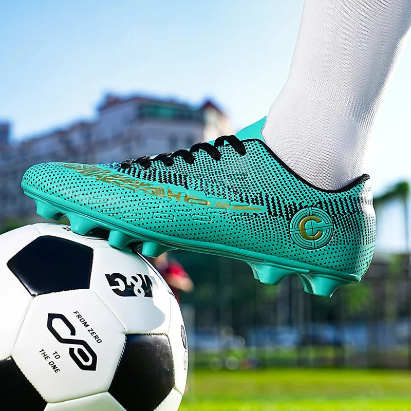 Large Size FG/TF High Quality Mens Soccer Shoes Non-Slip Turf Soccer Cleats for Kids Training Football Boots Chuteira Campo 48 4