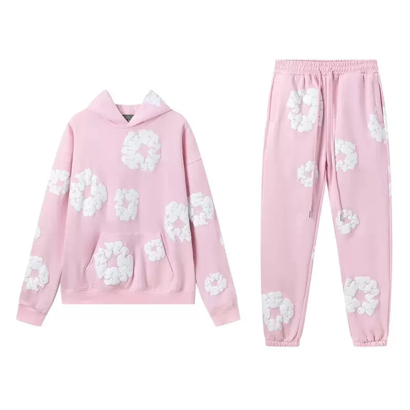 Denim Tears Cotton Foam Print Hoodie & Jogger Set