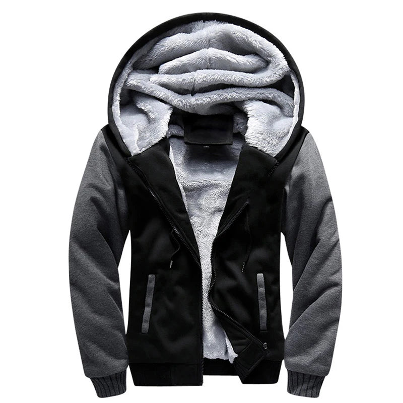 Men's Camouflage Fleece Winter Parka