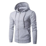 Autumn Men Sweatshirts Long Sleeve Jacket Hoodie Zipper Closure Jacket Male Hoodies Sweatshirt Slim Fit Male Clothing 2