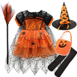 Toddler Girls' Enchanting Princess Spider Mesh Dress