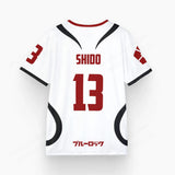 Mens Anime Jersey Blue Lock Sae Itoshi Role Playing 3d Print T-shirt Men Women Fashion Oversized Short Sleeve T shirt Breathable 3