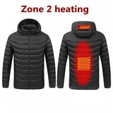 Smart USB Heated Winter Parka | 9-Zone Thermal Jacket