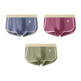 3-Pack Men's 100% Cotton Striped Boxer Briefs