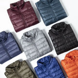 Men's Lightweight down Cotton Jaet Autumn Winter Stand Collar ort Sle Warm Casual ly Portable Outerwear 4